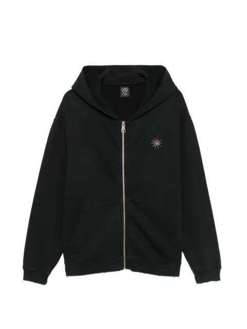 embellished zip-up hoodie by HTC LOS ANGELES