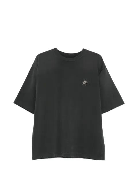 stud-embellished logo-print T-shirt by HTC LOS ANGELES