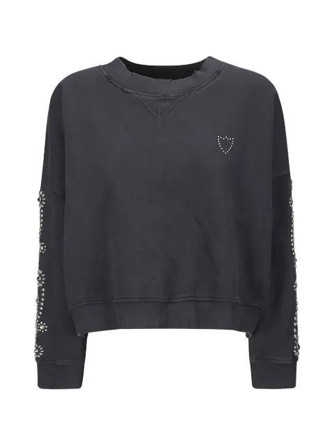 stud-embellished paisley sweatshirt by HTC LOS ANGELES