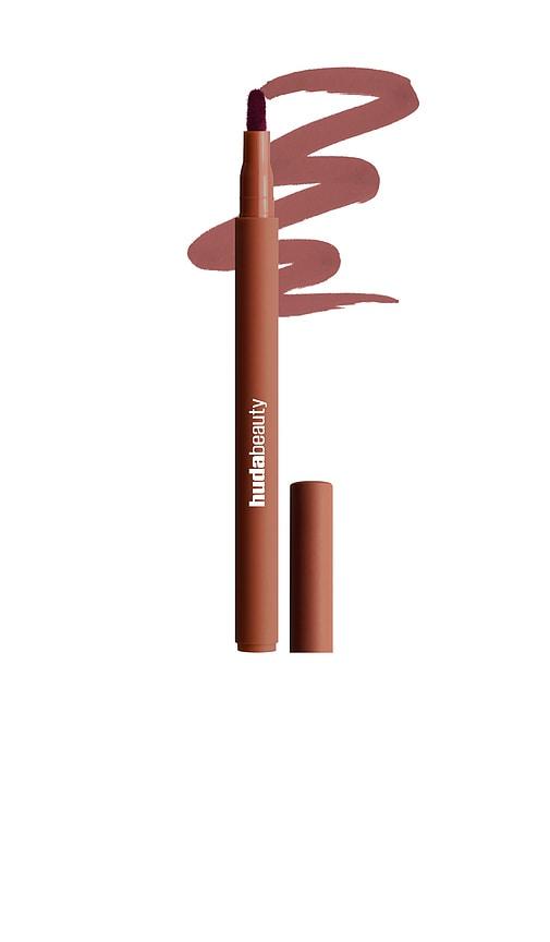 Huda Beauty Lip Contour Lip Stain in Warm Brown by HUDA BEAUTY