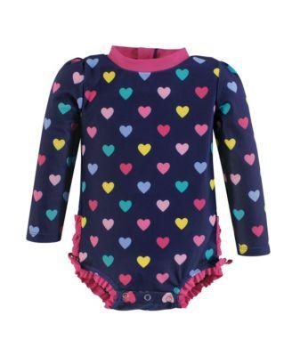 Rashguard Baby Swimsuit, Floral by HUDSON BABY