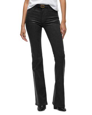 Barbara High Rise Bootcut Jeans in Black Snake by HUDSON JEANS