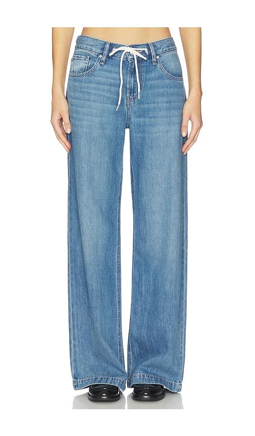 Hudson Jeans Drawstring Rylee Low And Loose in Blue by HUDSON JEANS