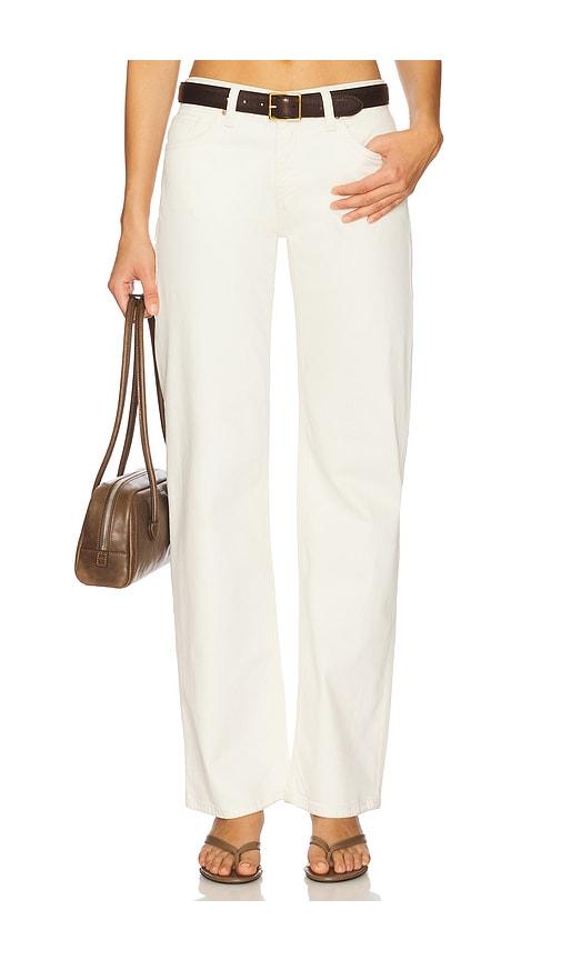 Hudson Jeans Kelli Low Rise Loose Straight in Cream by HUDSON JEANS
