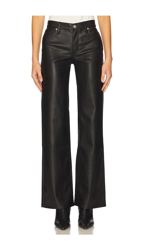 Hudson Jeans Rosie High Rise Wide Leg in Black by HUDSON JEANS