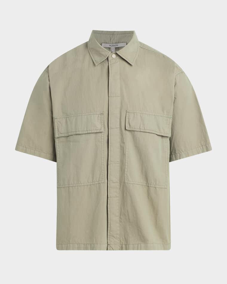 Men's Cotton-Blend Utility Shirt by HUDSON JEANS