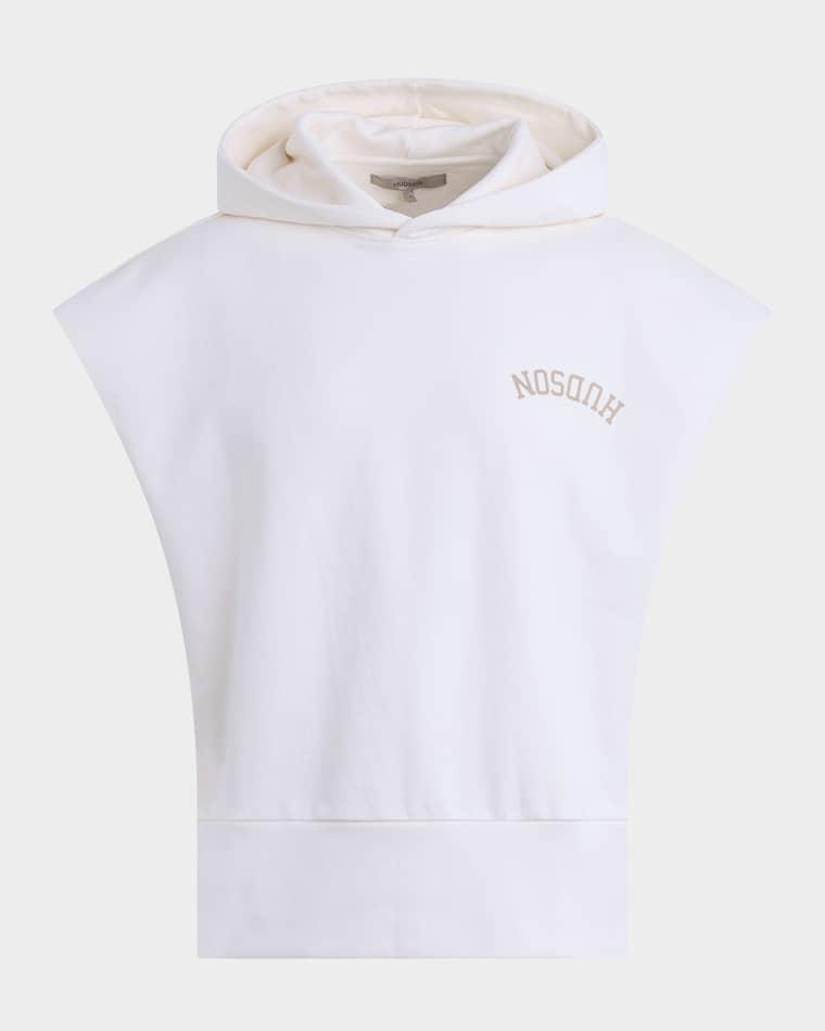 Men's Viper Cotton Logo Sleeveless Hoodie by HUDSON JEANS