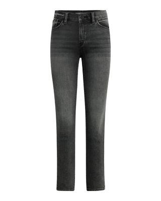 Nico Mid Rise Straight Jeans in Black Vortex by HUDSON JEANS