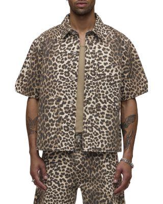 Rex Cheetah Short Sleeve Shirt by HUDSON JEANS