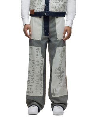 Wide Leg Columbus Number Graphic Jeans by HUDSON JEANS