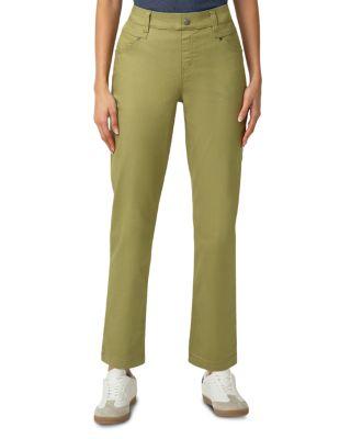 Crosshatch Denim Straight Leg Pants by HUE