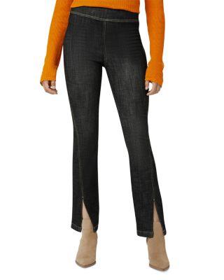 Crosshatch High Rise Denim Bootcut Pants by HUE