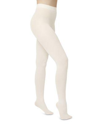 Opaque Control Top Sheer Rib Tights by HUE