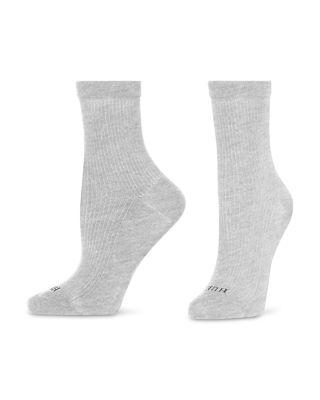 Silk Blend Sheer Rib Socks by HUE