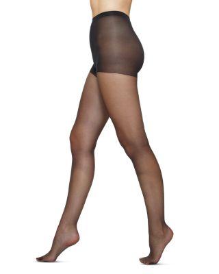 So Silky Sheer Gloss Control Top Tights by HUE