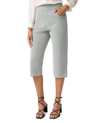 Spring Stripe Pedal Pusher Shorts by HUE