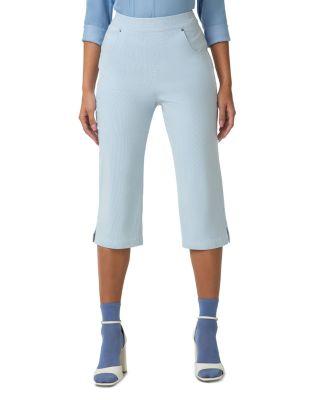 Spring Stripe Pedal Pusher Shorts by HUE