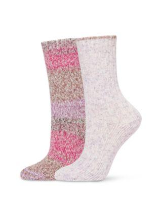 Striped Tweed Cozy Crew Sock by HUE