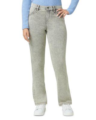 Ultra Soft High Rise Denim Baby Bootcut Leggings by HUE