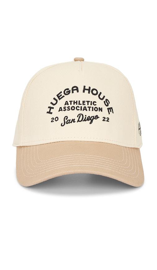 Huega House Athletic Association Hat in Brown by HUEGA HOUSE