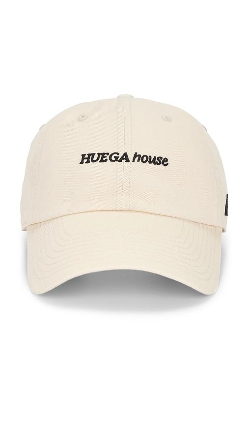 Huega House Icon Classic Dad Hat in Cream by HUEGA HOUSE