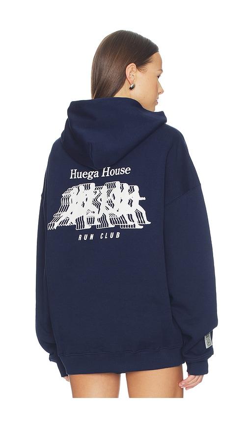 Huega House Miler Hoodie in Navy by HUEGA HOUSE