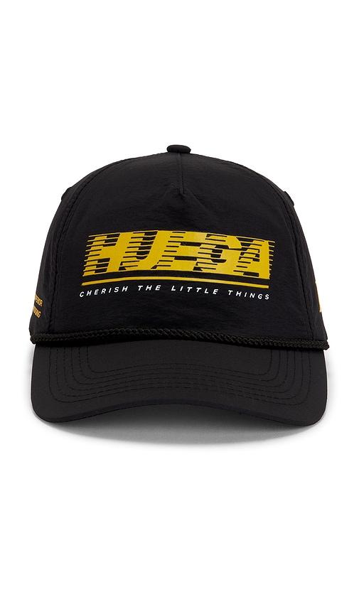 Huega House Tidal Nylon Hat in Black by HUEGA HOUSE
