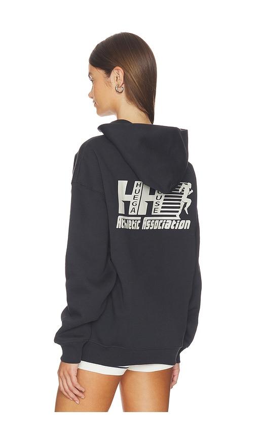Huega House Warm Up Hoodie in Black by HUEGA HOUSE