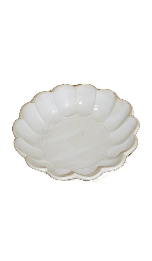 HueGah Home Amara Serveware Pasta Bowl in White by HUEGAH HOME