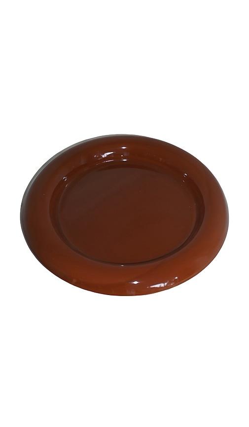 HueGah Home Chub Plate in Brown by HUEGAH HOME
