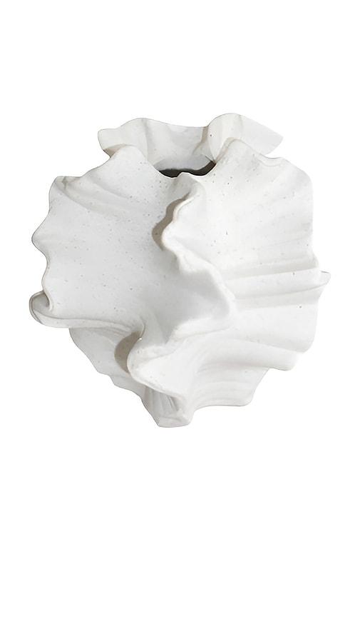 HueGah Home Gjeli Vase in White by HUEGAH HOME