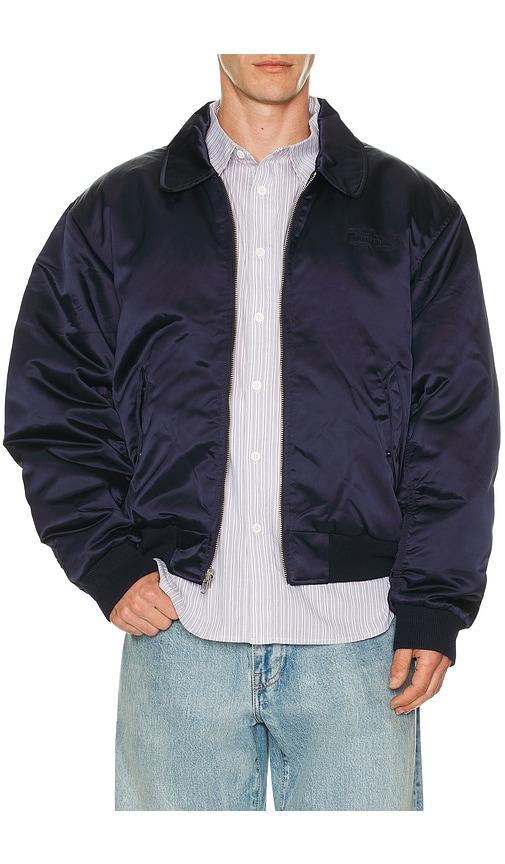 HUF Clothiers Reversible Flight Jacket in Navy by HUF HUF Clothiers Reversible Flight Jacket in Navy by HUF