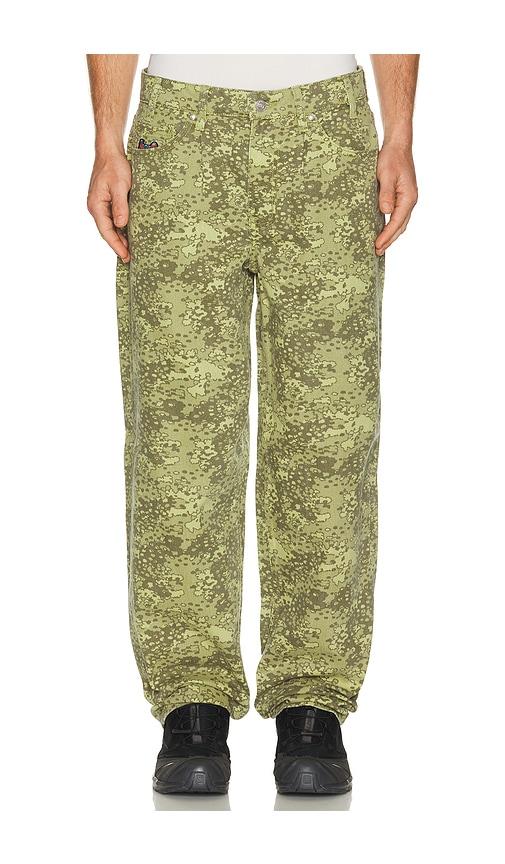 HUF Cromer Camo Pant in Green by HUF