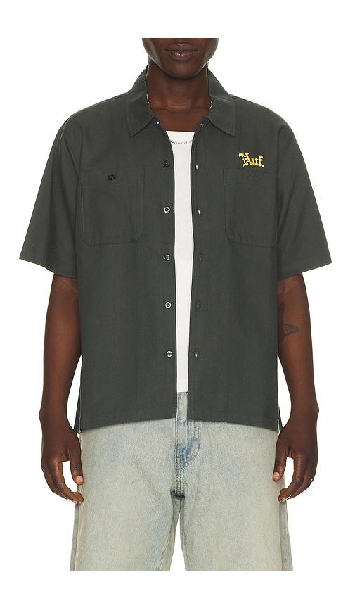 HUF Fantasies Work Shirt in Green by HUF