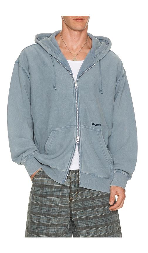 HUF Pacific Wash Full Zip Hoodie in Blue by HUF
