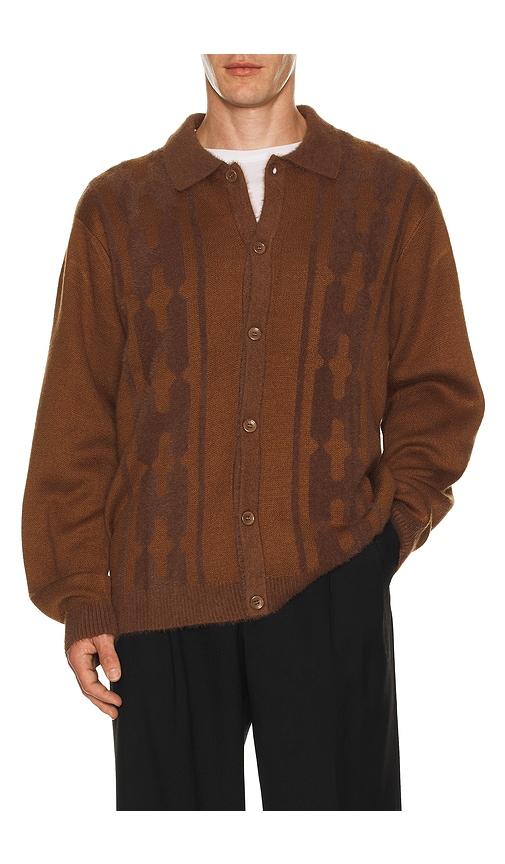 HUF Patterson Sweater in Brown by HUF
