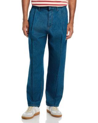 245/1 Tailored Baggy Fit Jeans in Dark Blue by HUGO BOSS