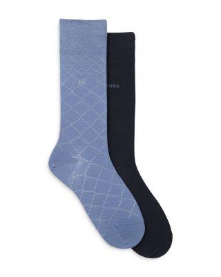 2pk. Mini Argyle Crew Socks by HUGO BOSS