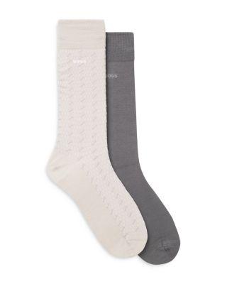 2pk. Mini Pin Crew Socks by HUGO BOSS