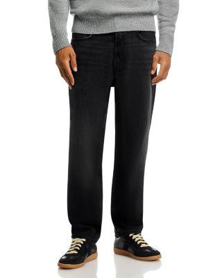 838 Relaxed Tapered Fit Jeans in Black by HUGO BOSS