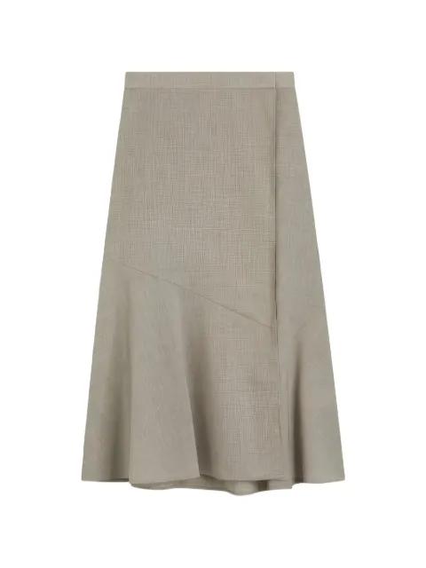 A-line melange midi skirt by HUGO BOSS