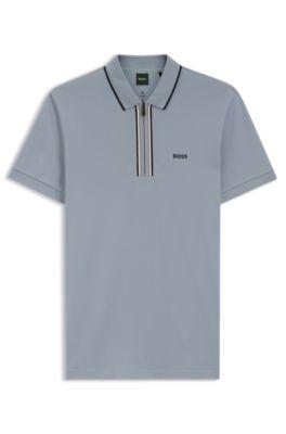 Active Slim-fit polo shirt in moisture-wicking stretch cotton by HUGO BOSS