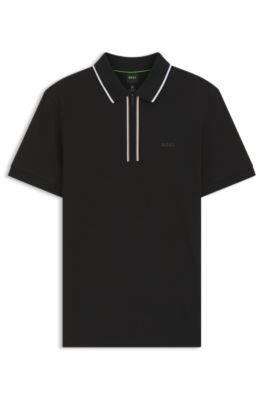 Active Slim-fit polo shirt in moisture-wicking stretch cotton by HUGO BOSS