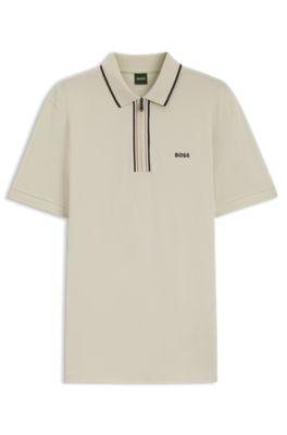 Active Slim-fit polo shirt in moisture-wicking stretch cotton by HUGO BOSS