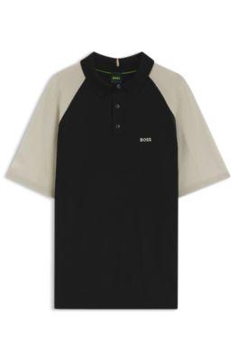 Active color-blocked knit polo by HUGO BOSS