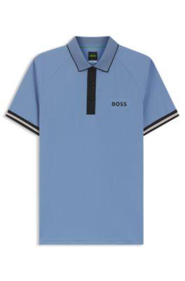 Active slim-fit polo shirt with moisture management by HUGO BOSS