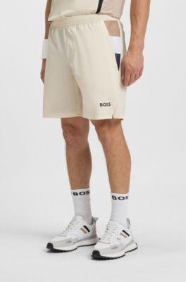 Active tennis shorts with moisture management by HUGO BOSS
