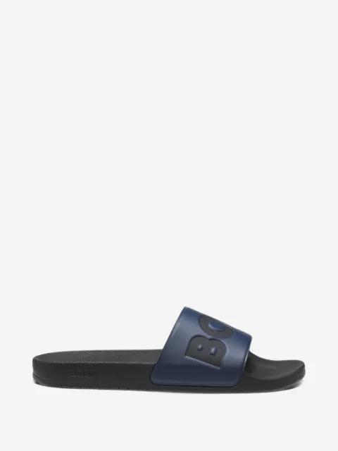 Aryeh logo-embossed slides by HUGO BOSS
