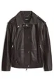 Aviator-style short trench coat in nappa leather by HUGO BOSS