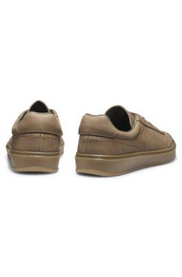 BECKHAM x BOSS rubber-sole trainers in leather by HUGO BOSS